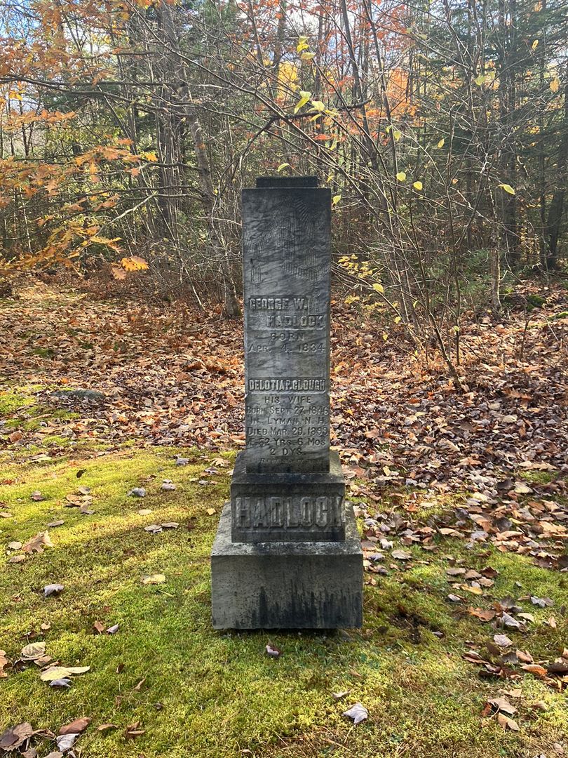 George W. Hadlock's grave. Photo 1