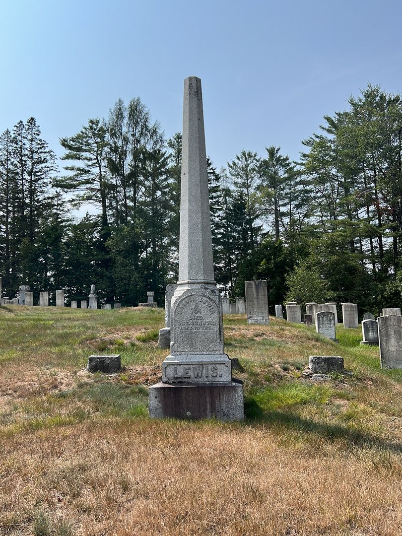 Calvin Lewis's grave. Photo 1