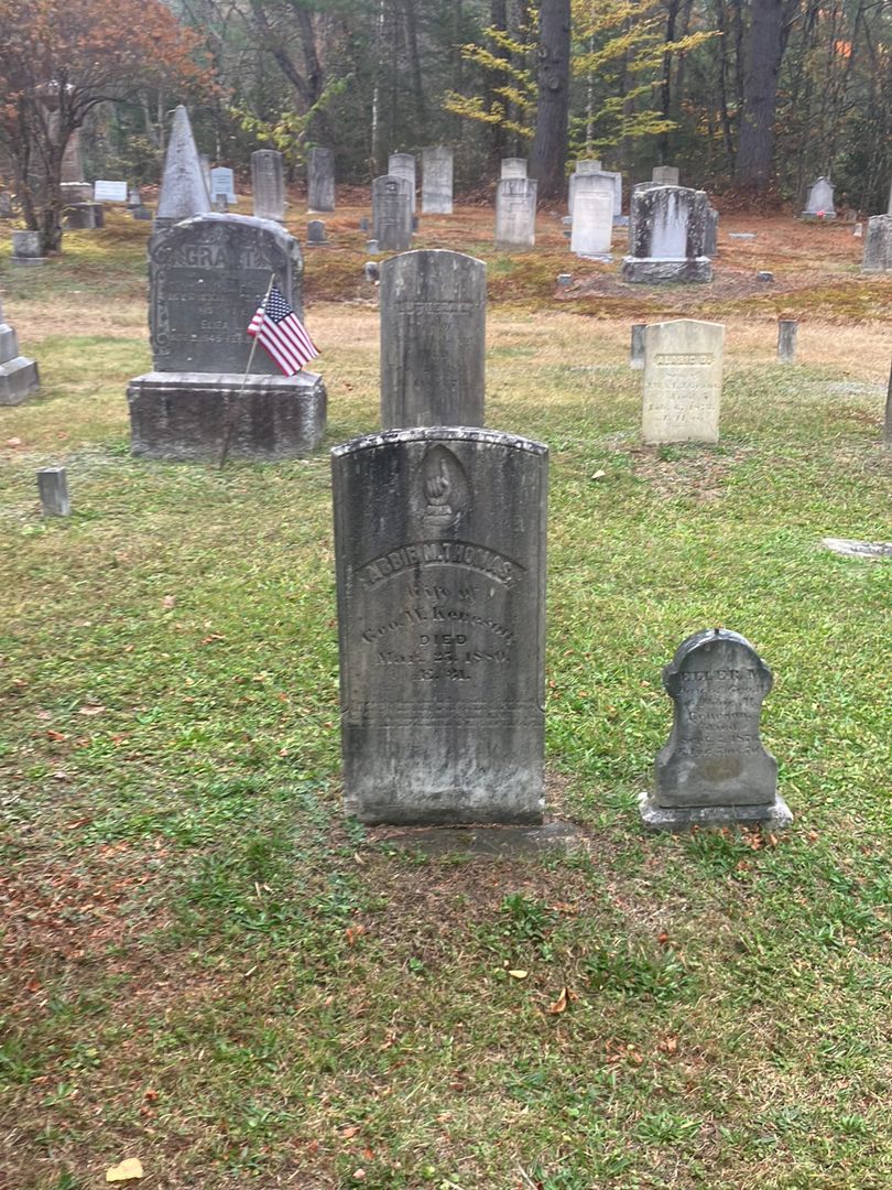 Abbie M. Thomas Keneson's grave. Photo 1