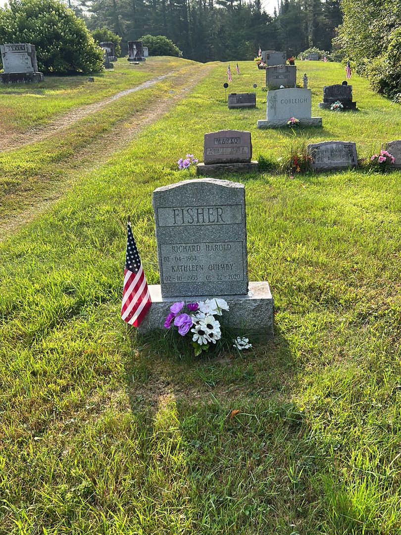 Kathleen Quimby Fisher's grave. Photo 1