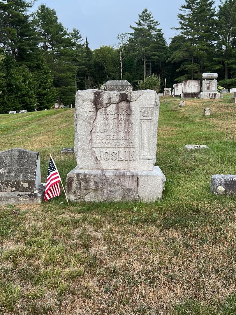 Henry A. Joslin's grave. Photo 1