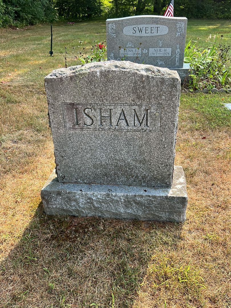 Leonard E. "Bud" Isham's grave. Photo 1