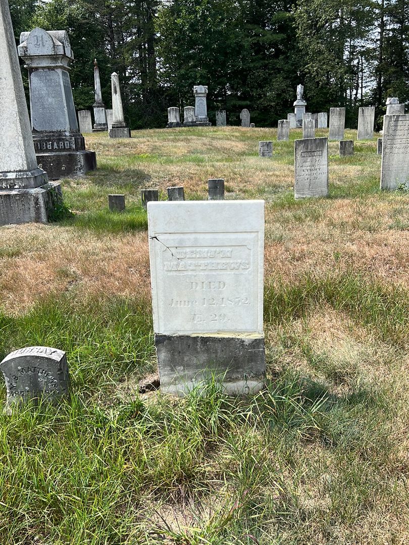 Benjamin Matthews's grave. Photo 1