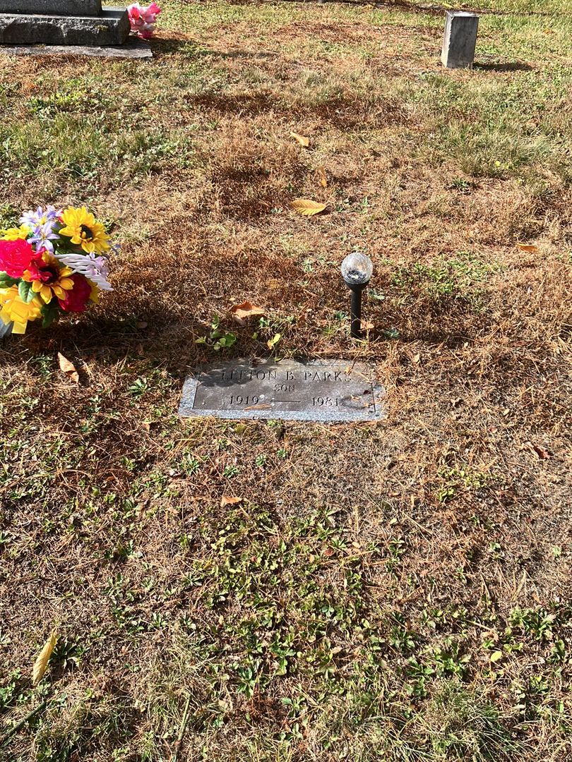 Leeton B. Parks's grave. Photo 1