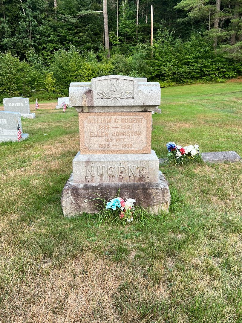 Ellen Johnston Nugent's grave. Photo 1