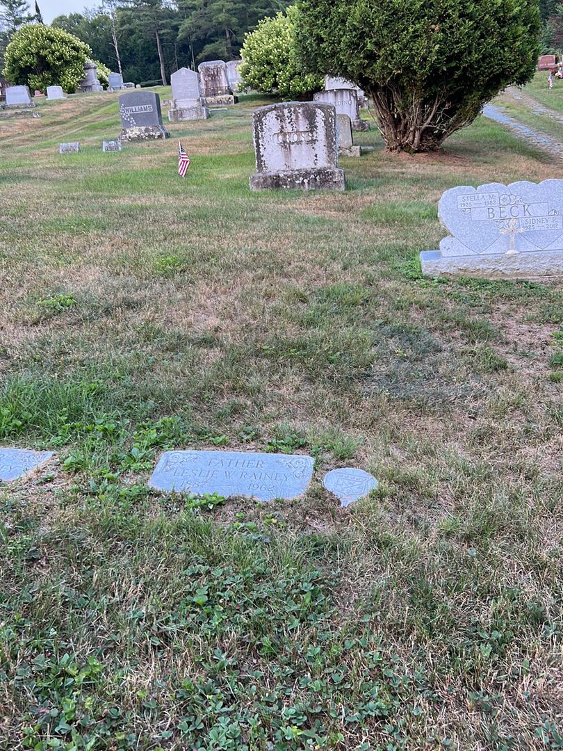 Leslie W. Rainey's grave. Photo 1