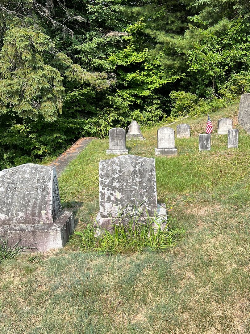 Ella E. Drown Gee's grave. Photo 1