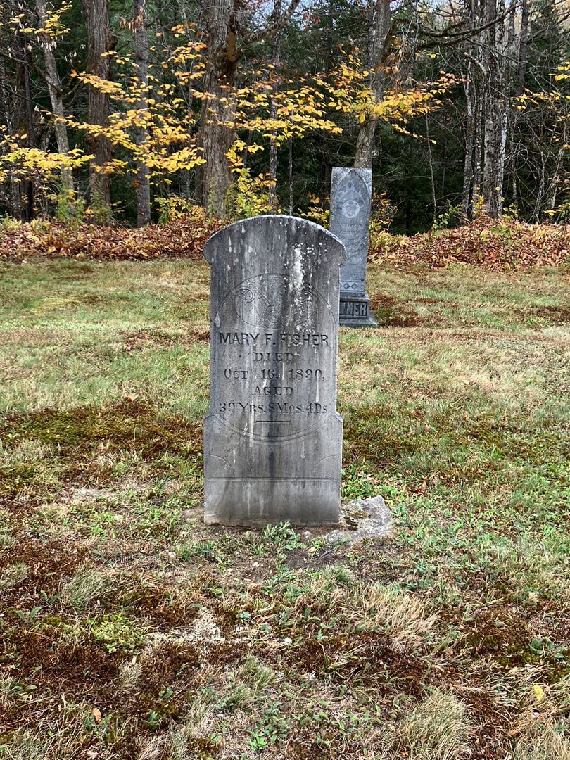 Mary F. Fisher's grave. Photo 1