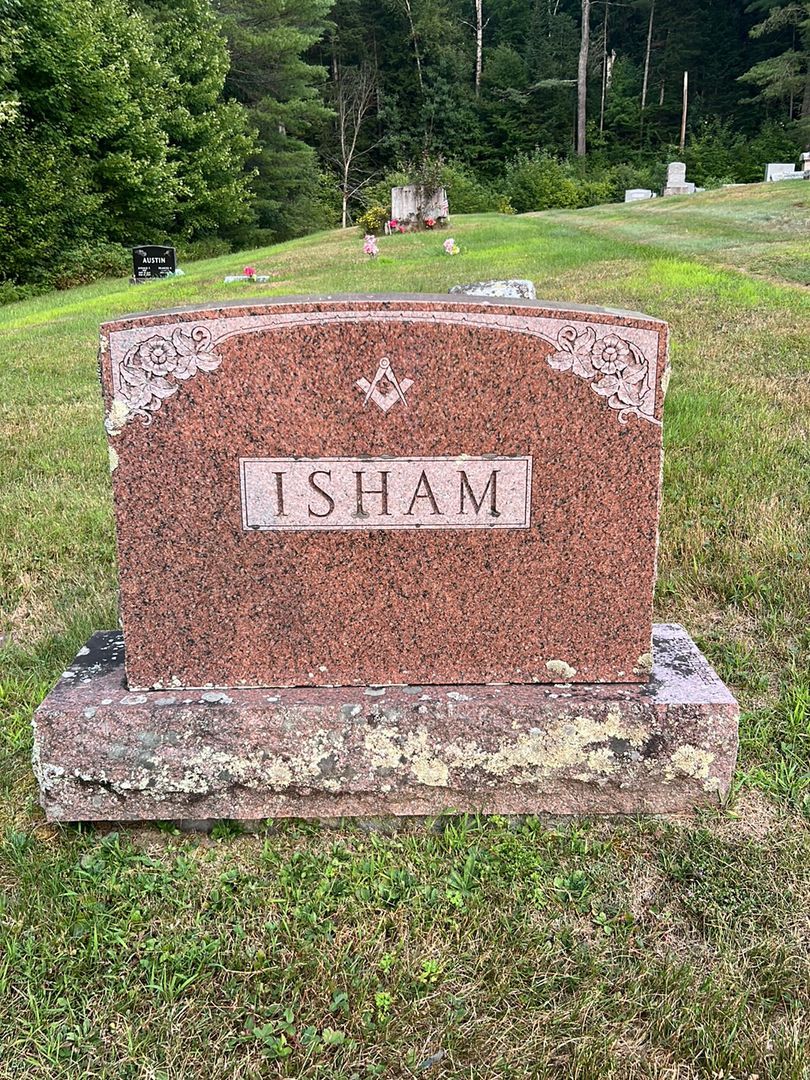 Grace Wilma P. Isham's grave. Photo 1