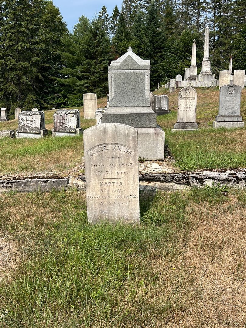 Martha Adams's grave. Photo 1