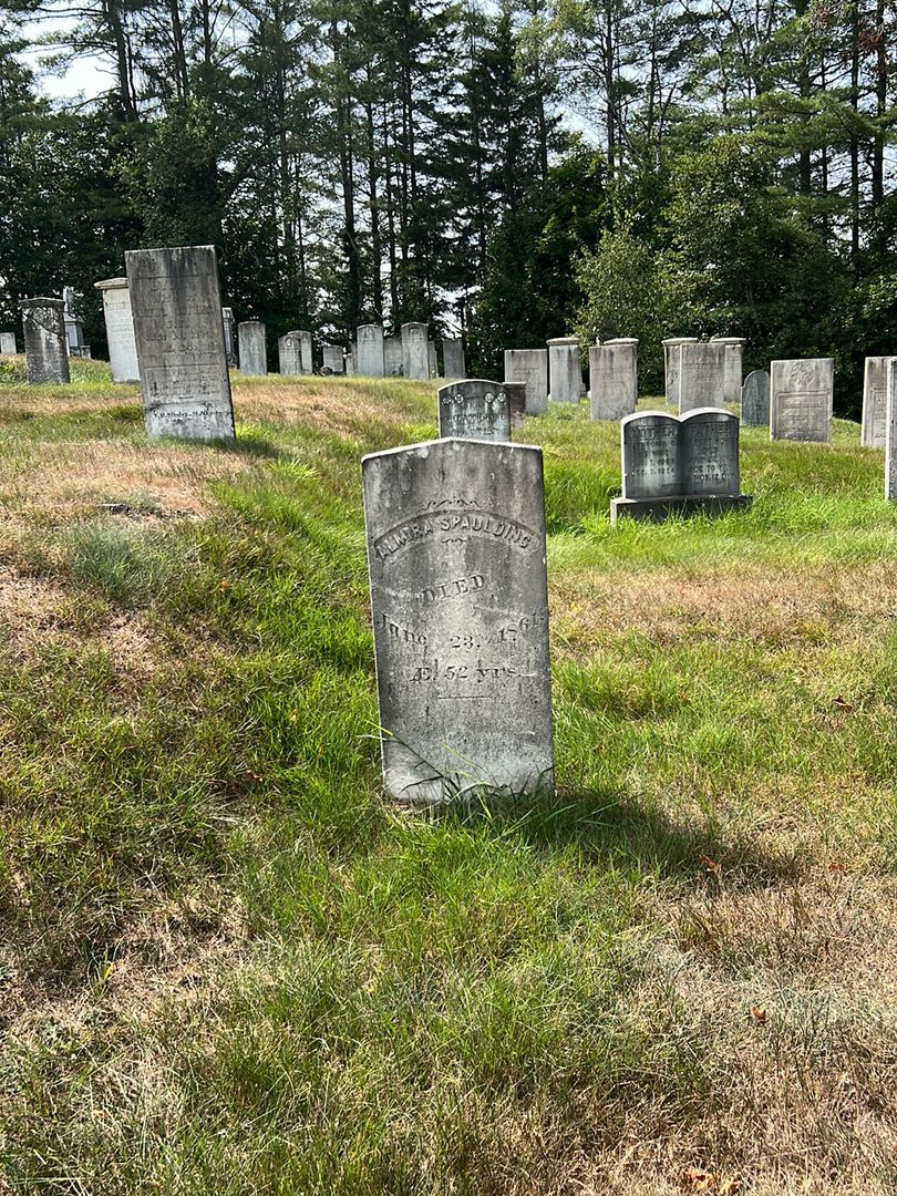 Almira Spauloing's grave. Photo 1