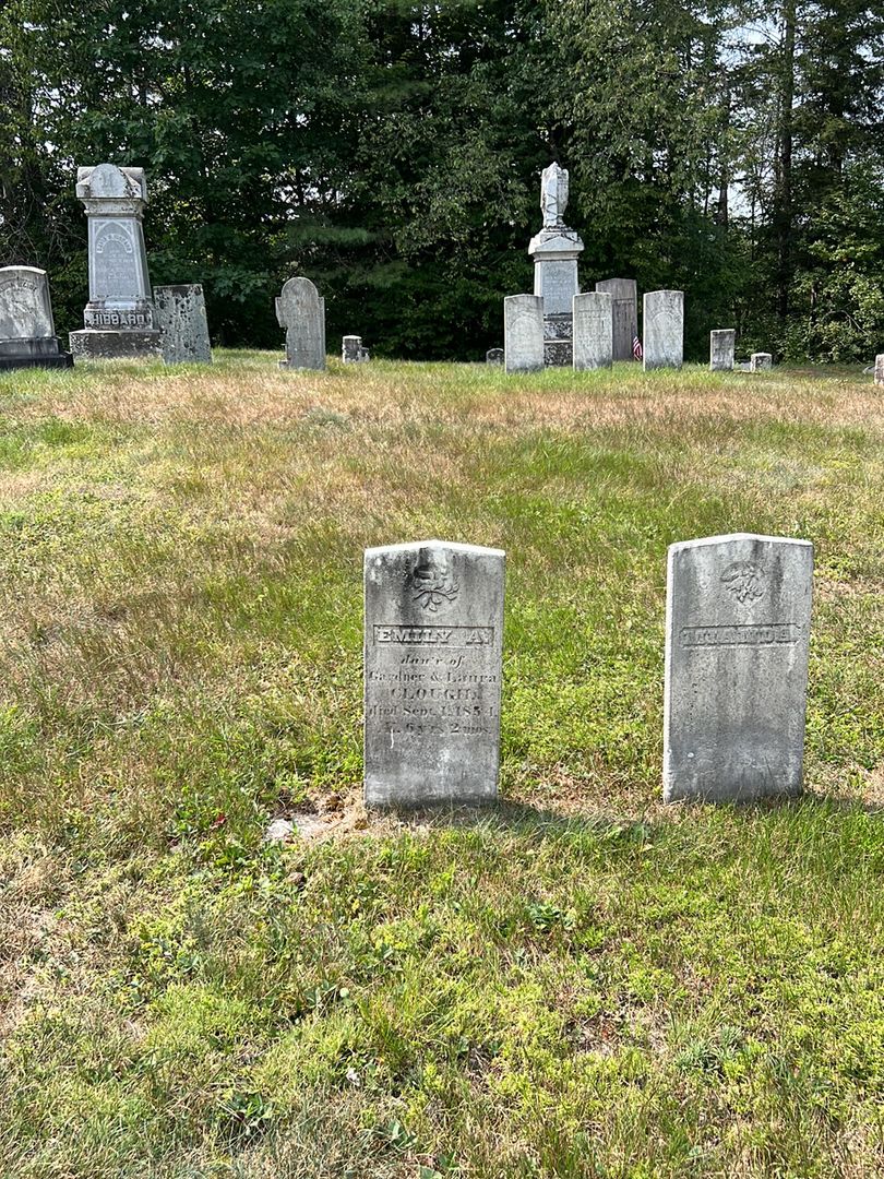 Emily A. Clough's grave. Photo 1