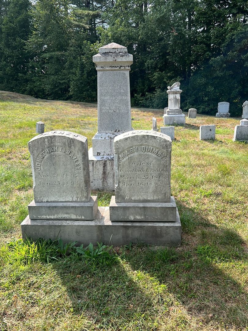 Mary Quimby Bailey's grave. Photo 1