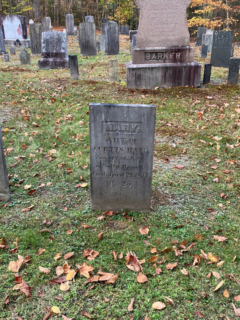 Mary Hall's grave. Photo 1
