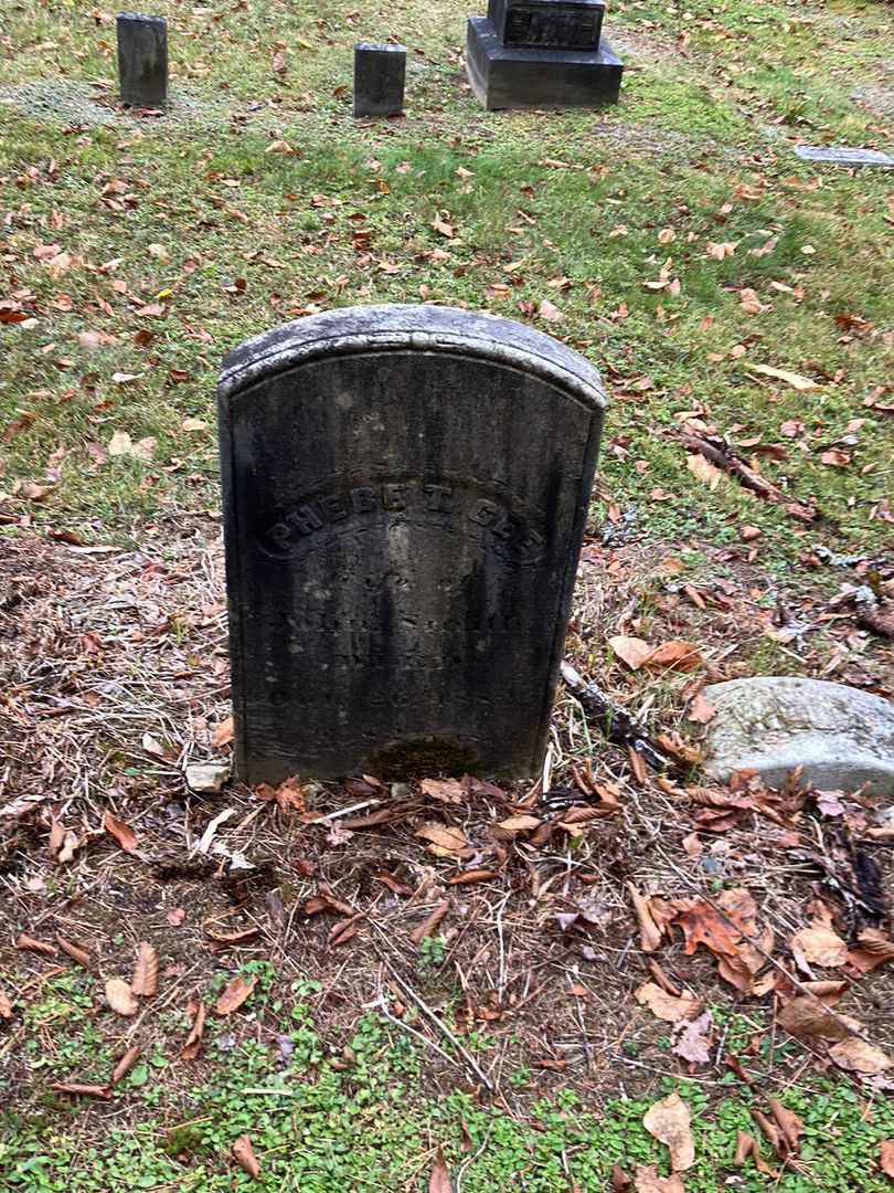 Phebe T. Gee Smith's grave. Photo 1
