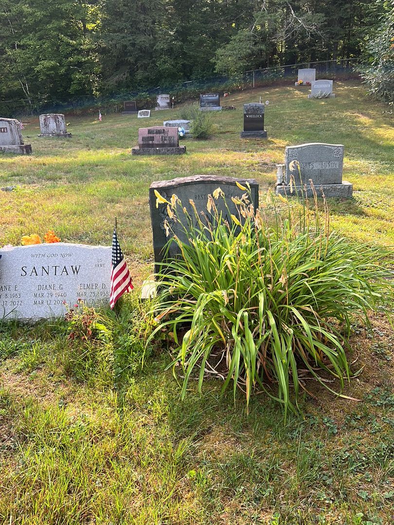Ella May Santaw's grave. Photo 1
