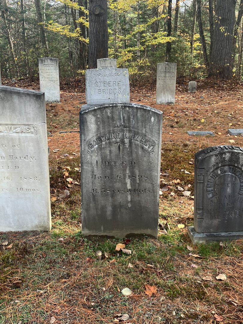 Caroline L. Hardy's grave. Photo 1
