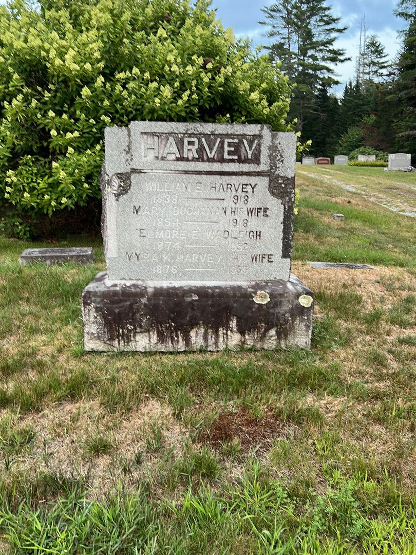 Elmore E. Wadleigh's grave. Photo 1