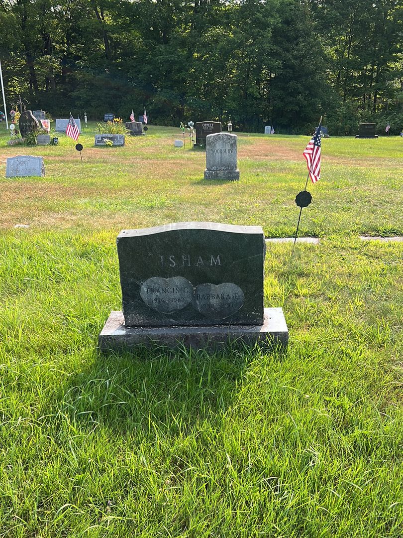 Francis G. Isham's grave. Photo 1