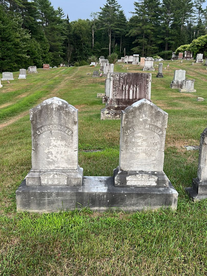 George E. Baker's grave. Photo 1