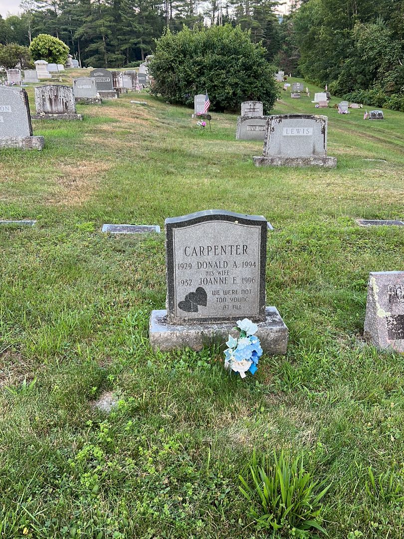 Donald A. Carpenter's grave. Photo 1