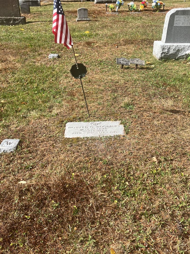 Howard O. Woodbury's grave. Photo 1