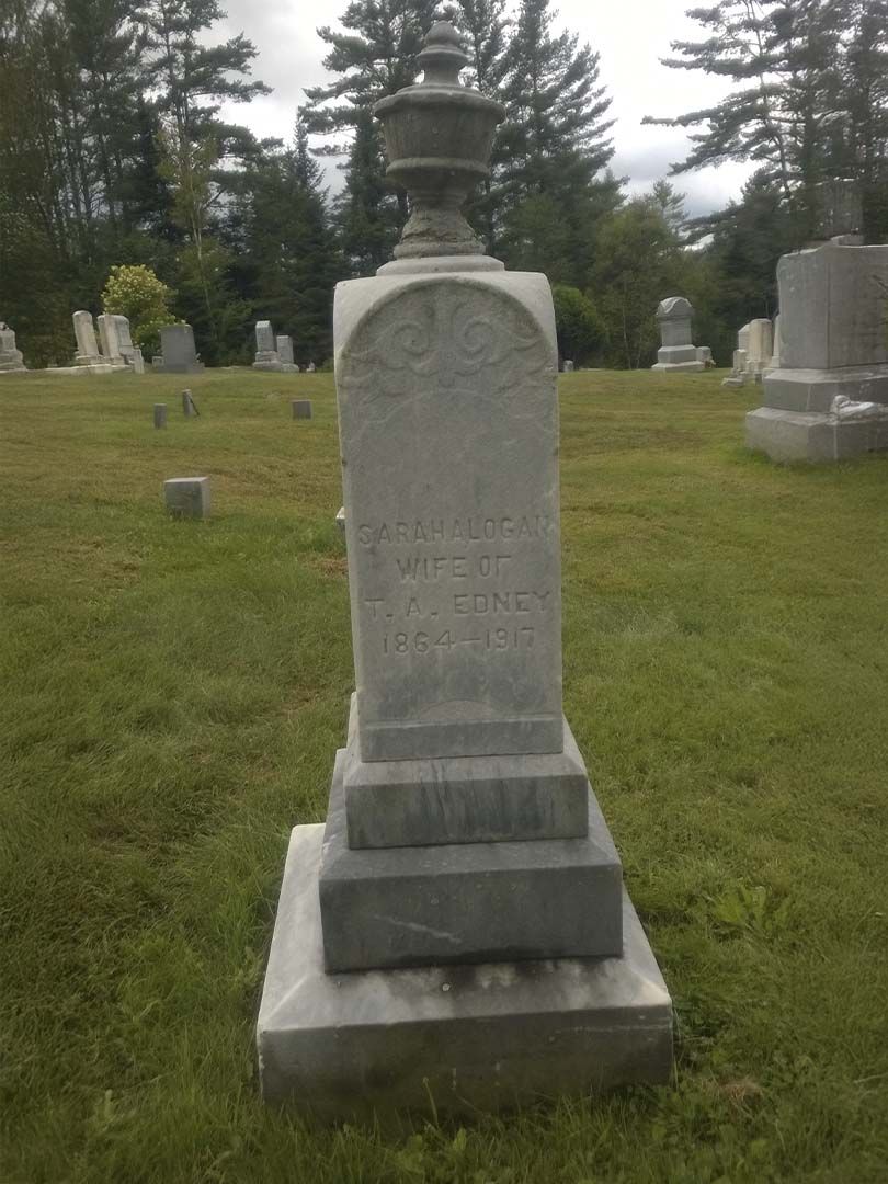 Sarah Anna Magdelaine Edney's grave. Photo 1